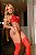 CONJUNTO PERSONALIZAVEL CROPPED BORDADO CORAÇÃO GRANDE VERMELHO - Imagem 4