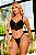 CONJUNTO PERSONALIZAVEL CROPPED BORDADO CORAÇÃO GRANDE PRETO - Imagem 1