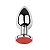 PLUG ANAL DE METAL COM VIBRO PEQUENO COM CONTROLE REMOTO - Imagem 8