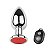 PLUG ANAL DE METAL COM VIBRO PEQUENO COM CONTROLE REMOTO - Imagem 7