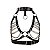 HARNESS COM CONTORNO DE BUSTO EM COURO E COM CORRENTES SI - Imagem 5