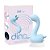 VIBRADOR 2 EM 1 COM LINGUA MY DINO LICKER AZUL - Imagem 1