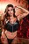 TOP HARNESS DE COURO PU COM ZIPER E REGULAGEM - Imagem 1