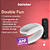 VIBRADOR DE CASAL COM CONTROLE REMOTO E APP DOUBLE FUN PRETO SATISFYER - Imagem 3