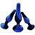 KIT COM 3 PLUG ANAL EM SILICONE MESCLADO AZUL - Imagem 3