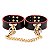 ALGEMA LUXO EM COURO PRETO COM VERMELHO BLACK WOLF SI - Imagem 2