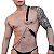 HARNESS MASCULINO EM COURO COM CORRENTE SI - Imagem 1