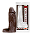 PÊNIS REALSÍTICO MARROM NEGRO 23,2CMX7,3CM SEXY FANTASY - Imagem 1