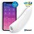 VIBRADOR COM ONDAS DE PRESSÃO E APP CURVY 1+ SATISFYER BRANCO - Imagem 1