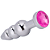 PLUG ANAL METAL ELF BALL COM JÓIA - Imagem 2
