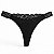 CALCINHA FIO DENTAL STRASS LOVE CORTE A LASER E DETALHE DE RENDA FRONTAL - Imagem 1