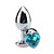 PLUG ANAL PEQUENO METAL COM CRISTAL CORAÇÃO - Imagem 9