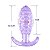 PLUG ANAL EM SILICONE COM TEXTURA BOLINHA 10,5X3,5CM SI - Imagem 2
