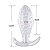 PLUG ANAL EM SILICONE COM TEXTURA BOLINHA 12,0X4,0CM SI - Imagem 2