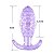 PLUG ANAL EM SILICONE COM TEXTURA BOLINHA 9,0X3,0CM SI - Imagem 4