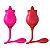 VIBRADOR ROSA COM LÍNGUA E PONTA VIBRATÓRIA SNAK TONGUE SI - Imagem 5
