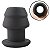 PLUG ANAL EM SILICONE VAZADO 7,3 X 3,5 CM - Imagem 1