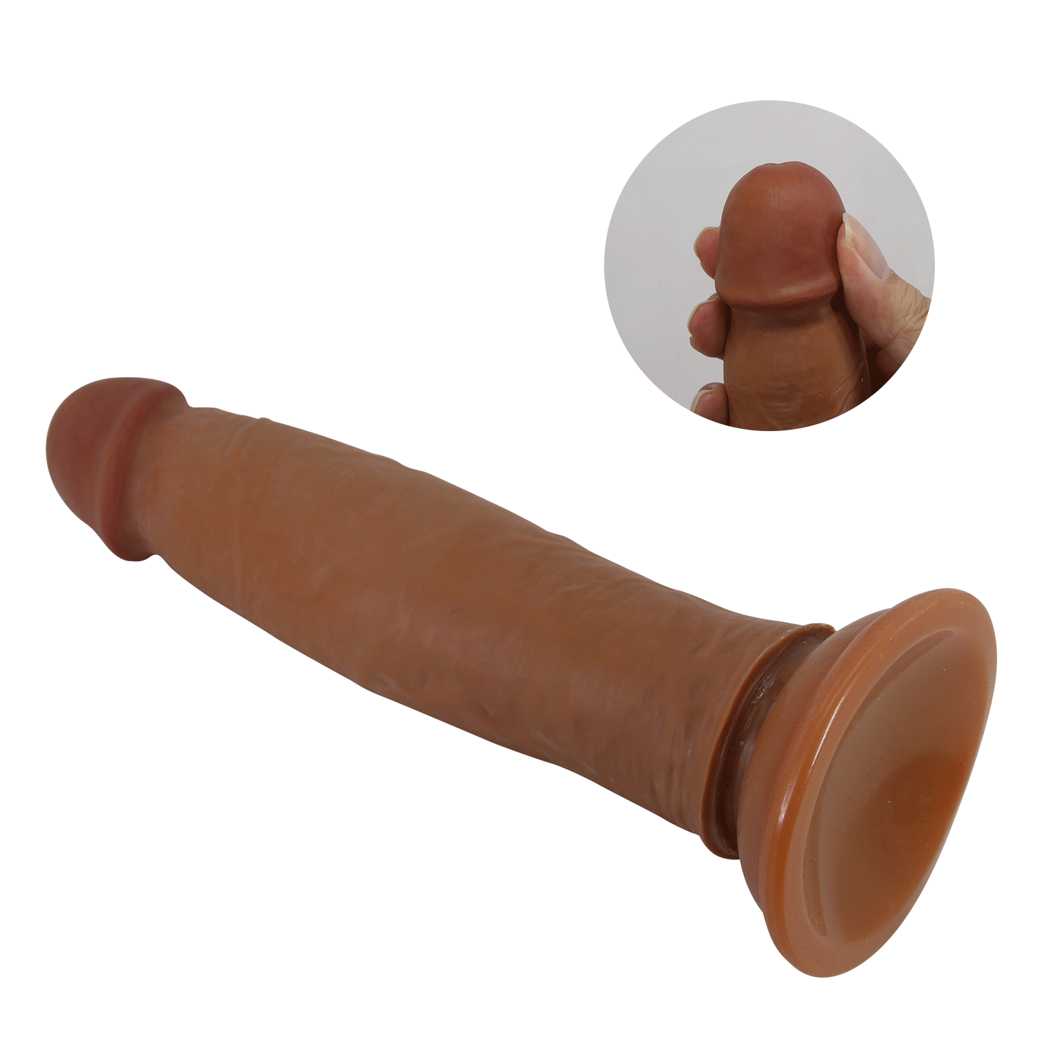 PÊNIS SUPER REALÍSTICO COM DUPLA CAMADA KEON MORENO PRETTY LOVE - Imagem 2
