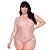 BODY EM RENDA BICOLOR ROSE COM MARFIN PLUS SIZE - Imagem 1