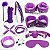 KIT SADO COM 11 PRODUTOS COURO COM PELUCIA PRETA SI - Imagem 3