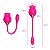 VIBRADOR 2 EM 1 FORMATO ROSA COM PULSAÇÃO SNAK SI - Imagem 9