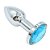 MINI PLUG ANAL DE METAL COM CRISTAL ARREDONDADO - Imagem 8