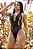 BODY COM FRENTE TRANSPASSADA E COSTAS NUAS PRETO YAFFA - Imagem 1