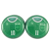 10 Botões Futebol de Botão - Vidrilha 45mm - Arábia Saudita - Imagem 1