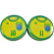 10 Botões Futebol de Botão - Vidrilha 45mm - Australia - Imagem 1