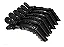 Kit 6 Presilhas Prendedor Cabelo Bico Pato Jacaré Profissional cos - Imagem 5