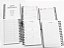 5 Agendas Sublimação Miolo Permanente Capa Sublimática Branca Tecido - Imagem 5
