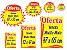 Cartaz Oferta Splash Amarelo Promoção de Supermercado para Gôndolas  70 Unidades - Imagem 1