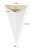 Caixa Cone Para Batata Frita Embalagem P 200 Unid Branca - Imagem 2