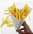 Caixa Cone Para Batata Frita Embalagem P 200 Unid Branca - Imagem 1