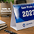 100 Calendários de Mesa Espiral Folhinha Sem Personalizar 2027 - Imagem 4