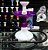 Narguile Malik Roxo com Branco - Imagem 1