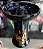 Rosh Caveira Azul Metalico Gold - Imagem 1