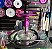 Narguile Triton Zip Roxo Mangueira Simples - Imagem 1