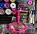 Narguile Triton Pink com Prato Coroa - Imagem 1