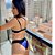 Calcinha Tanga Vitoria de Elástico largo Azul Marinho - Imagem 4