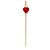 Espeto Palito Coração Vermelho 12 cm Petisco Festa Porção Buffet 100 Un - Imagem 3