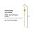 Espeto Decorativo Coração Amarelo 12cm 100un | Palito Petiscos Festa - Imagem 4