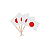 Palito Decorativo Bandeira Japão 100un | Petiscos Festa Futebol - Imagem 1