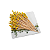 Espeto Decorativo Traçado Amarelo 12cm 100un | Palito Petiscos Festa - Imagem 3