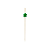 Espeto Decorativo Estrela Verde 12cm 100un | Palito Petiscos Festa - Imagem 2