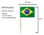 Palito Decorativo Bandeira Brasil 100un | Petiscos Festa Futebol - Imagem 3
