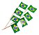 Palito Decorativo Bandeira Brasil 100un | Petiscos Festa Futebol - Imagem 2