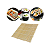 Esteira Sudare Bambu Enrolar Sushi Oriental 24 Cm grande - Imagem 2