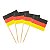 Espeto Bandeira Alemanha 100 Un Decoração Festas Buffet Churrasco - Imagem 1