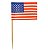 Espeto Palito Bandeira Estados Unidos Eua Hambúrguer Festa 100 Un - Imagem 2